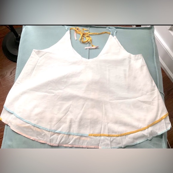 Anthropologie Eloise Layered Colorblock Sleep Top Small NWT Retail $58 - Picture 8 of 11